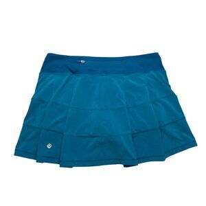 lululemon Pace Rival Mid Rise Skirt *Hawaiian aqua light Blue Size 8